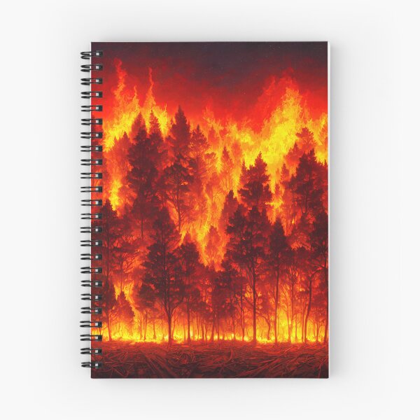 Item preview, Forest covered in flames designed and sold by David-Howells.