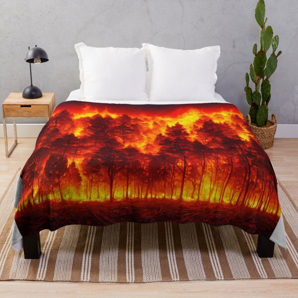 Item preview, Forest covered in flames designed and sold by David-Howells.