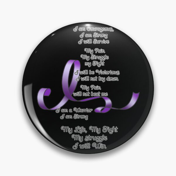 Item preview, Purple Ribbon with Encouraging Poem designed and sold by Alondra.