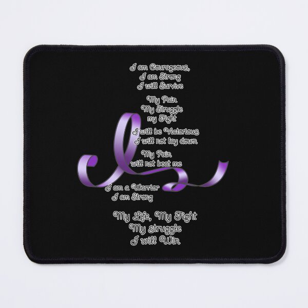 Item preview, Purple Ribbon with Encouraging Poem designed and sold by Alondra.