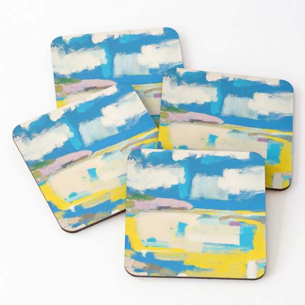 Item preview, Ocean View - Abstract Impressionist Art Painting Blue Skies designed and sold by Inomaly Art.
