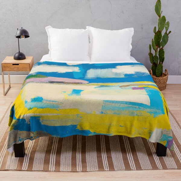 Item preview, Ocean View - Abstract Impressionist Art Painting Blue Skies designed and sold by Inomaly Art.