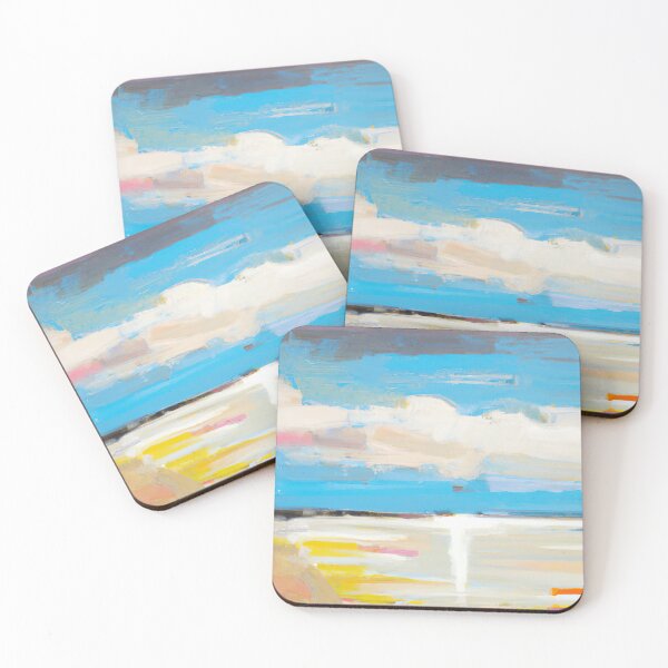 Item preview, Ocean View - Abstract Art Painting - Clouds over the sea designed and sold by Inomaly Art.
