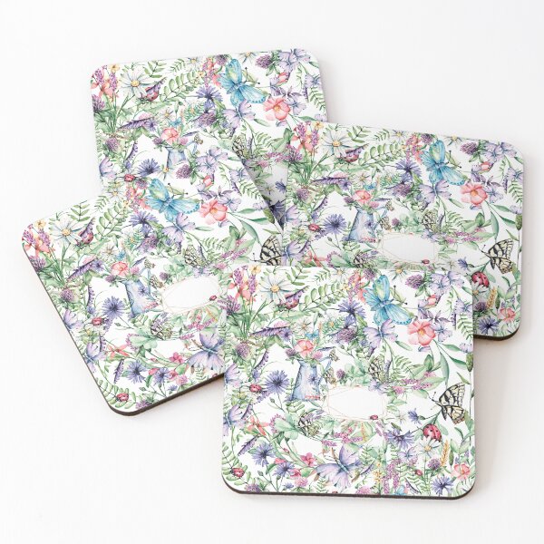 Item preview, Wild flowers green and purple designed and sold by ORIGENcreate.