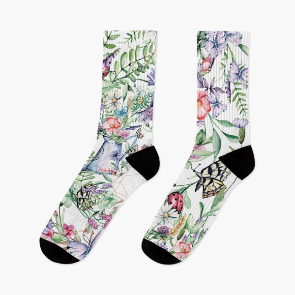 Item preview, Wild flowers green and purple designed and sold by ORIGENcreate.
