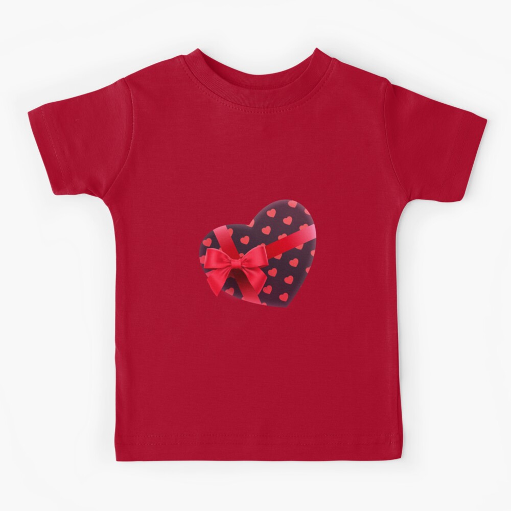 3D Valentine Ribbon Kids T-Shirt for Sale by fatemacreations