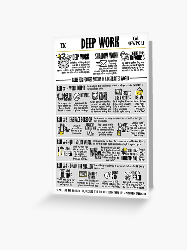Deep Work Book by Cal Newport