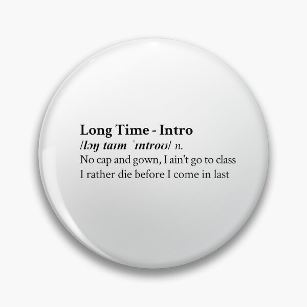 Item preview, Long Time (Intro) by Playboi Carti designed and sold by StickTheSong.