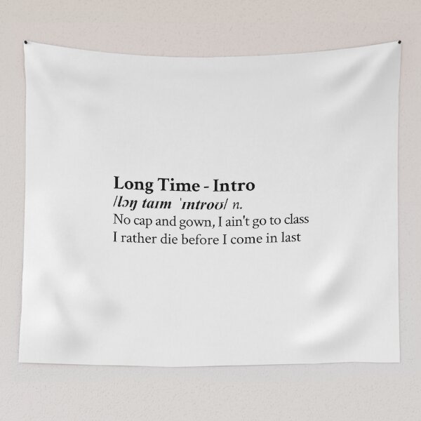 Item preview, Long Time (Intro) by Playboi Carti designed and sold by StickTheSong.