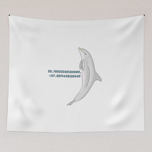 Item preview, SeaWorld San Diego Dolphin Point Coordinates designed and sold by tidaldreams.