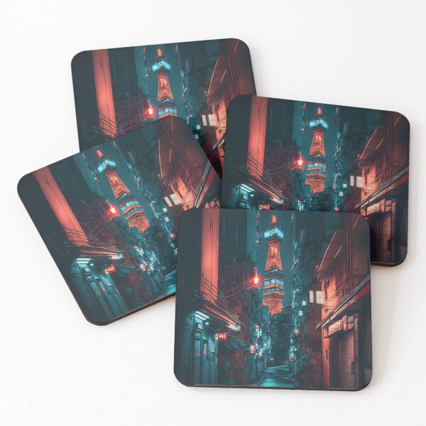 Item preview, Tokyo Alleyway | Tokyo City | Japan Alleyway | Tokyo Neon | Tokyo Cyberpunk  designed and sold by CosmicLoots.