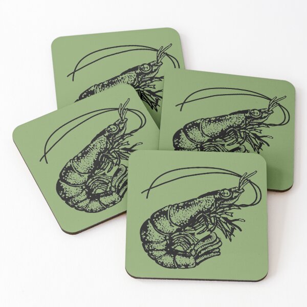 Item preview, Shrimp Illustration designed and sold by WhatWhatDesigns.