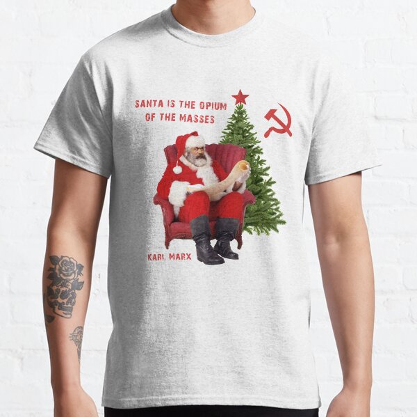 Vista previa del artículo con la obra «Karl Marx Papá Noel», diseñado y vendido por ValentinaHramov.