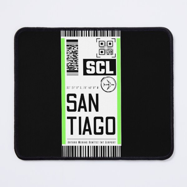 Item preview, SANTIAGO Chile classic luggage tag traveler sticker designed and sold by LeddsoDello.