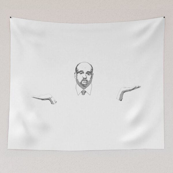 Item preview, Mad Money Jim Cramer shrug designed and sold by Signs for Dark Times.