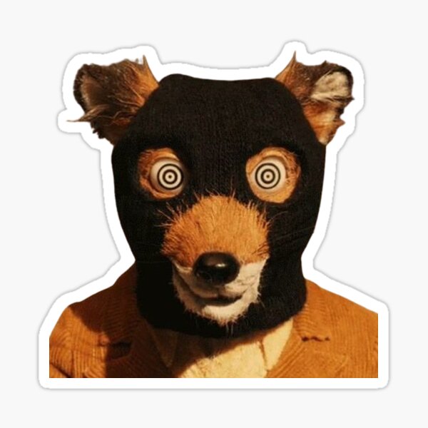 Fantastic Mr. Fox Transparent Wes Anderson Sticker