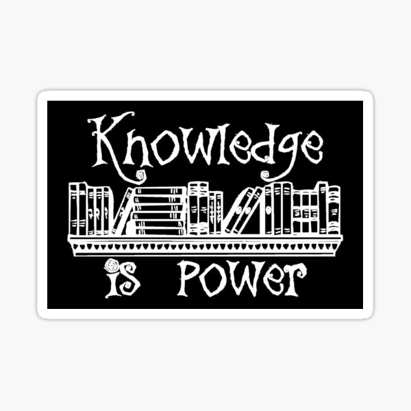 Item preview, Book Lovers Gifts - Knowledge Is Power Gift Ideas for Avid Readers & Librarians - For Women & Men Who Are Always Reading designed and sold by merkraht.