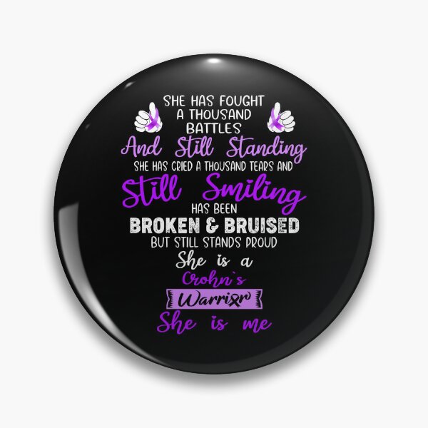 Item preview, Crohn's Warrior SHE IS ME - Support Crohn's Fighter Gifts designed and sold by Berriosly.