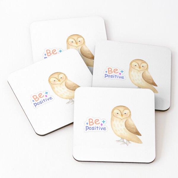 Item preview, be positive with owl designed and sold by sammanstore.