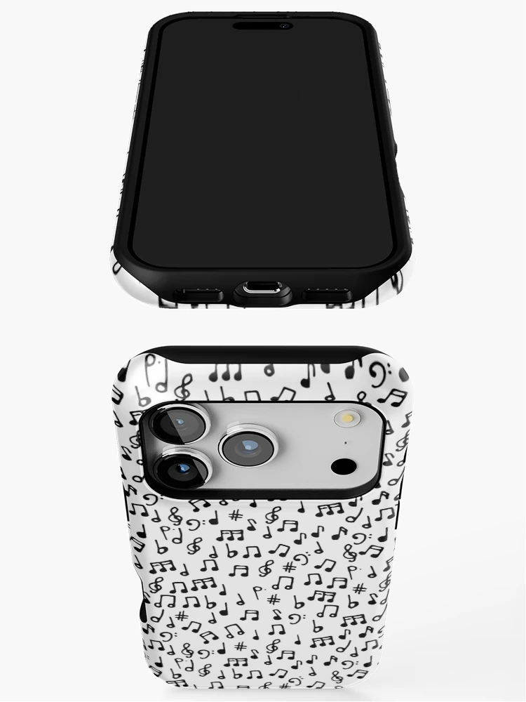 Thumbnail 3 of 4, iPhone Case, Music Notes designed and sold by TPdesigns.