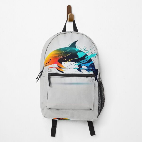 Item preview, Simplistic Multicolored Dolphin Through Water designed and sold by Galviato.