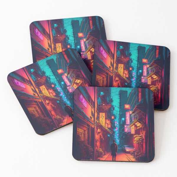 Item preview, Tokyo Alleyway | Tokyo City | Tokyo Neon | Tokyo Cyberpunk designed and sold by CosmicLoots.