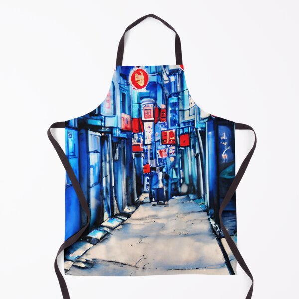 Item preview, Blue Tokyo Alleys Art designed and sold by viewgraphics.