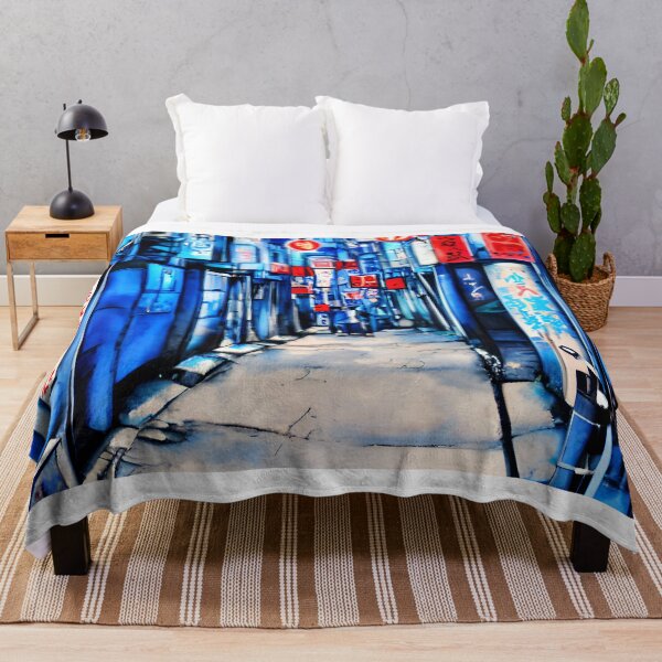 Item preview, Blue Tokyo Alleys Art designed and sold by viewgraphics.