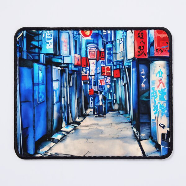 Item preview, Blue Tokyo Alleys Art designed and sold by viewgraphics.