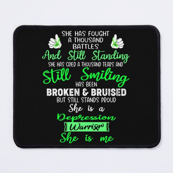 Item preview, Depression Warrior SHE IS ME - Support Depression Fighter Gifts designed and sold by Berriosly.