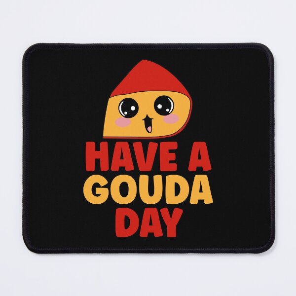 Item preview, Have A Gouda Day - Funny Cheese Pun designed and sold by TheButtonCrew.