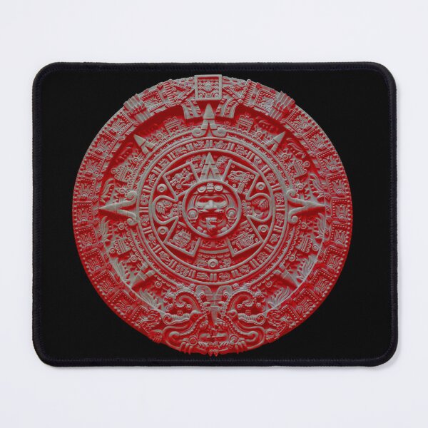 Item preview, Aztec Calendar #2 - grey with red designed and sold by DaveDanchuk.