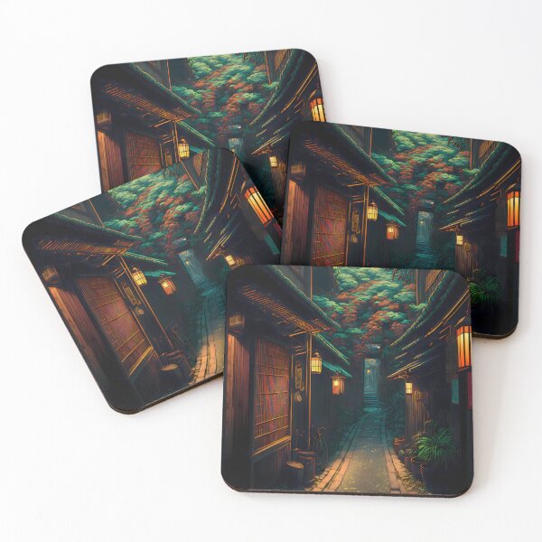 Item preview, Kyoto Alleyway | Kyoto City | Vintage Kyoto | Kyoto Neon | Kyoto Cyberpunk designed and sold by CosmicLoots.