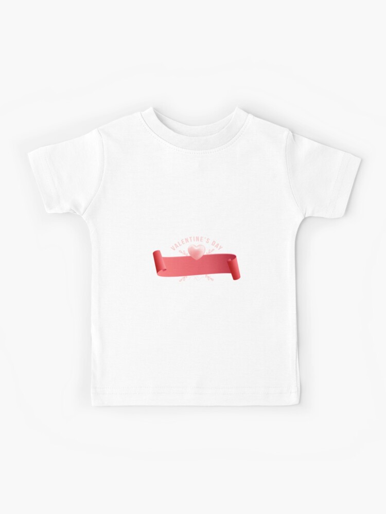 3D Valentine Ribbon Kids T-Shirt for Sale by fatemacreations