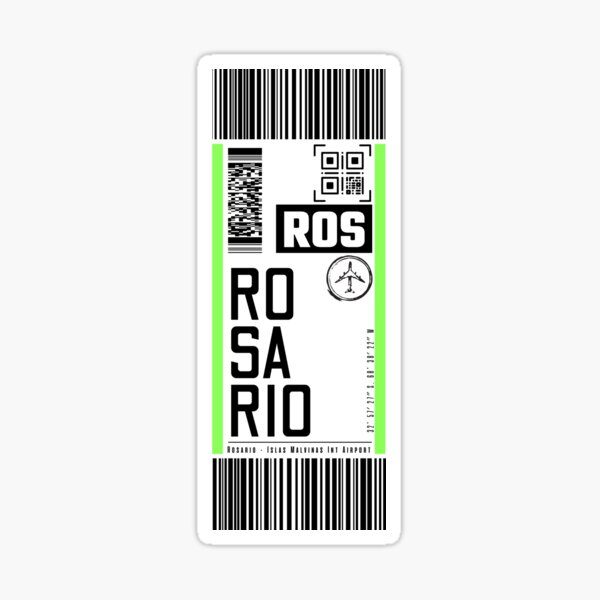 Rosario Ros Argentina Classic Luggage Tag Travel Sticker Sticker For Sale By Leddsodello 