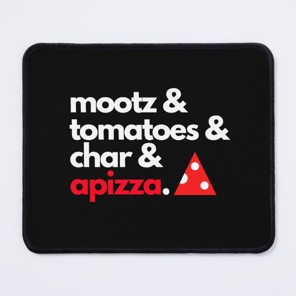 Item preview, Mootz & Tomatoes & Char & Apizza (white) designed and sold by apizzaclothing.