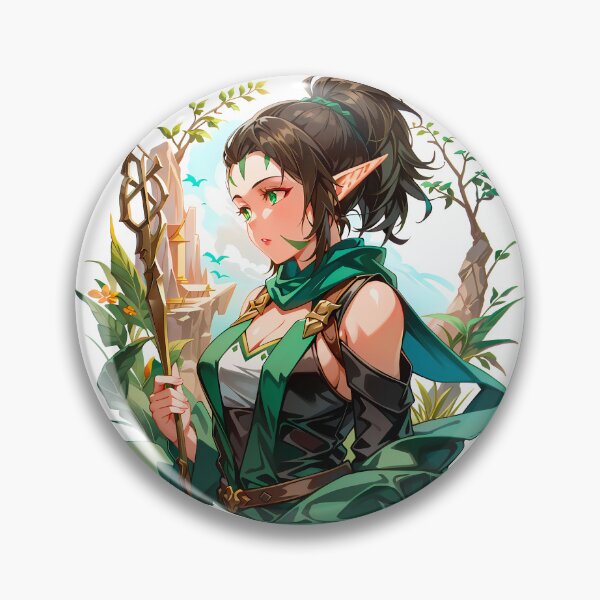 Item preview, Realistic Anime Nissa, Sage Animist - Zendikar Planeswalker designed and sold by TheArtSculptor.