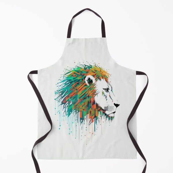 Item preview, Multicolored Computerized Style Lion Head #1 designed and sold by Galviato.