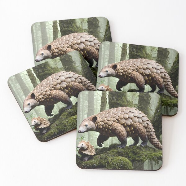 Item preview, Pangolin with Baby designed and sold by Elisabeth Lucas.