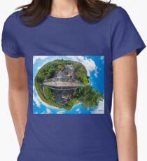 Footbridge over Glen River, Carrick, SW Donegal Women's Fitted T-Shirt