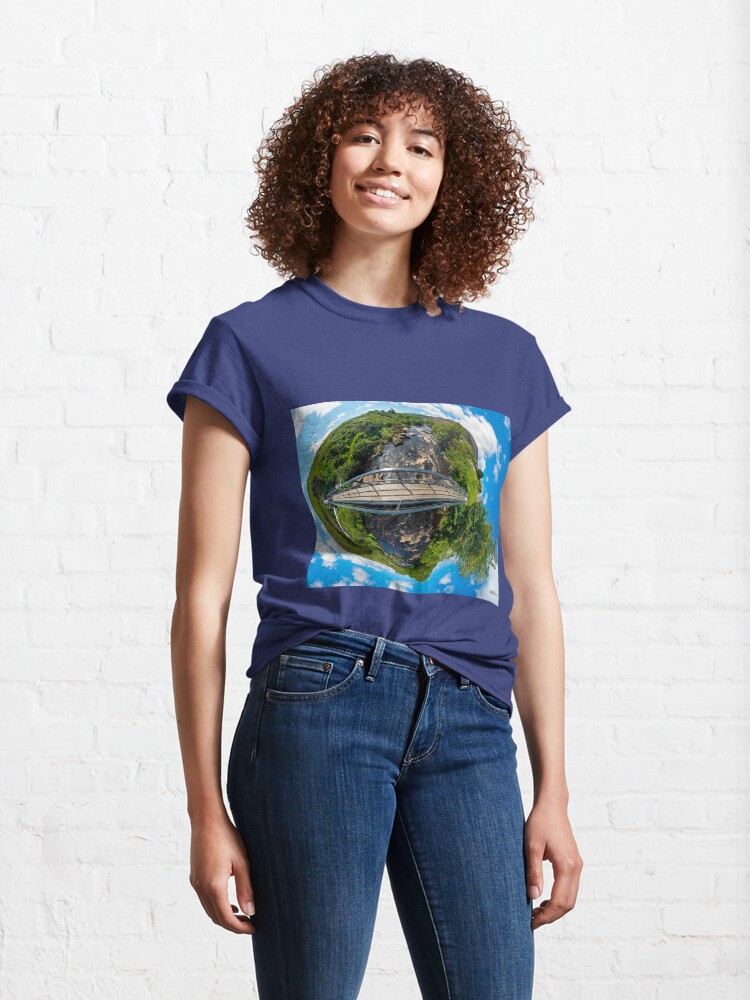 Alternate view of Footbridge over Glen River, Carrick, SW Donegal Classic T-Shirt