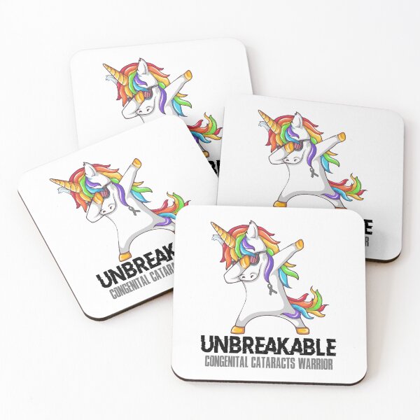 Item preview, Congenital Cataracts Awareness - Unicorn Congenital Cataracts Warrior Ribbon UNBREAKABLE designed and sold by Fernandezf.