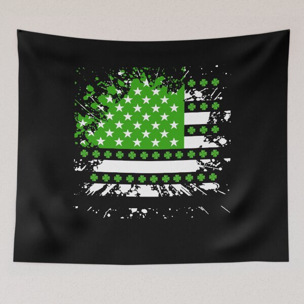 Item preview, Irish at heart lucky shamrock flag designed and sold by gastonfongemie.