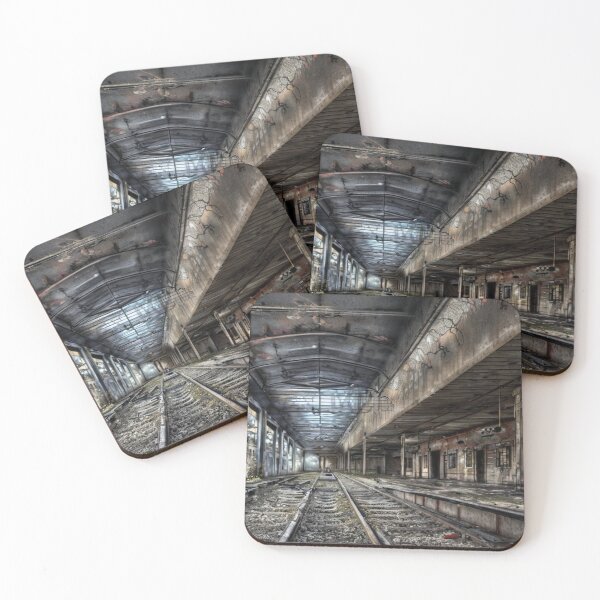 Item preview, Deserted train station art.  designed and sold by Metaverse8.