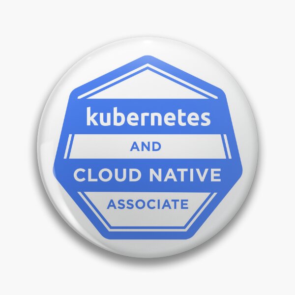 Item preview, KCNA kubernetes certified cloud native associate devops sticker designed and sold by developerfriday.