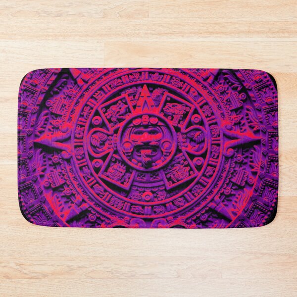 Item preview, Aztec Calendar #5 - pink and purple designed and sold by DaveDanchuk.