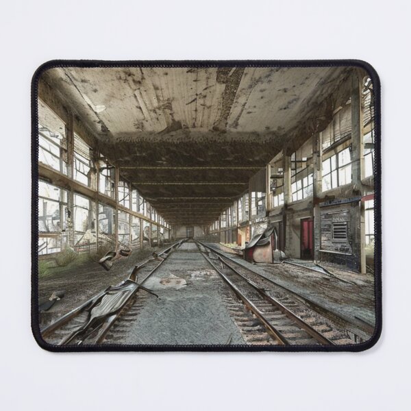 Item preview, Deserted train station art. designed and sold by Metaverse8.