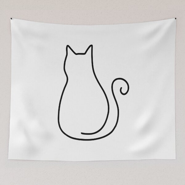 Item preview, Cat Line Drawing  designed and sold by bmiller64.