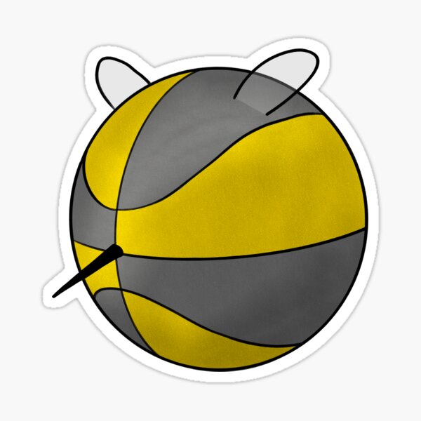"Bumble Bee Basketball" Sticker for Sale by AdventuresOy Redbubble
