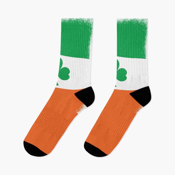 Item preview, Sprayed On Shamrock Flag designed and sold by geekyT.